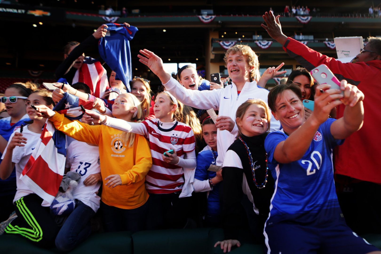 Women's soccer at Busch Stadium in St. Louis